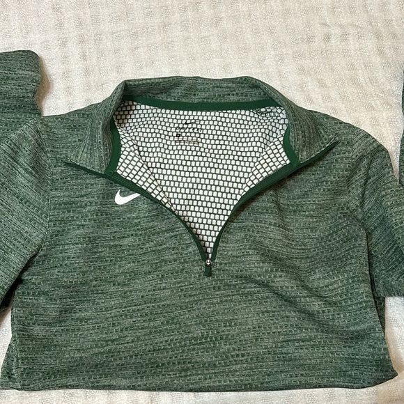 Nike Heathered Green Quarter-Zip Top - Picture 4 of 5